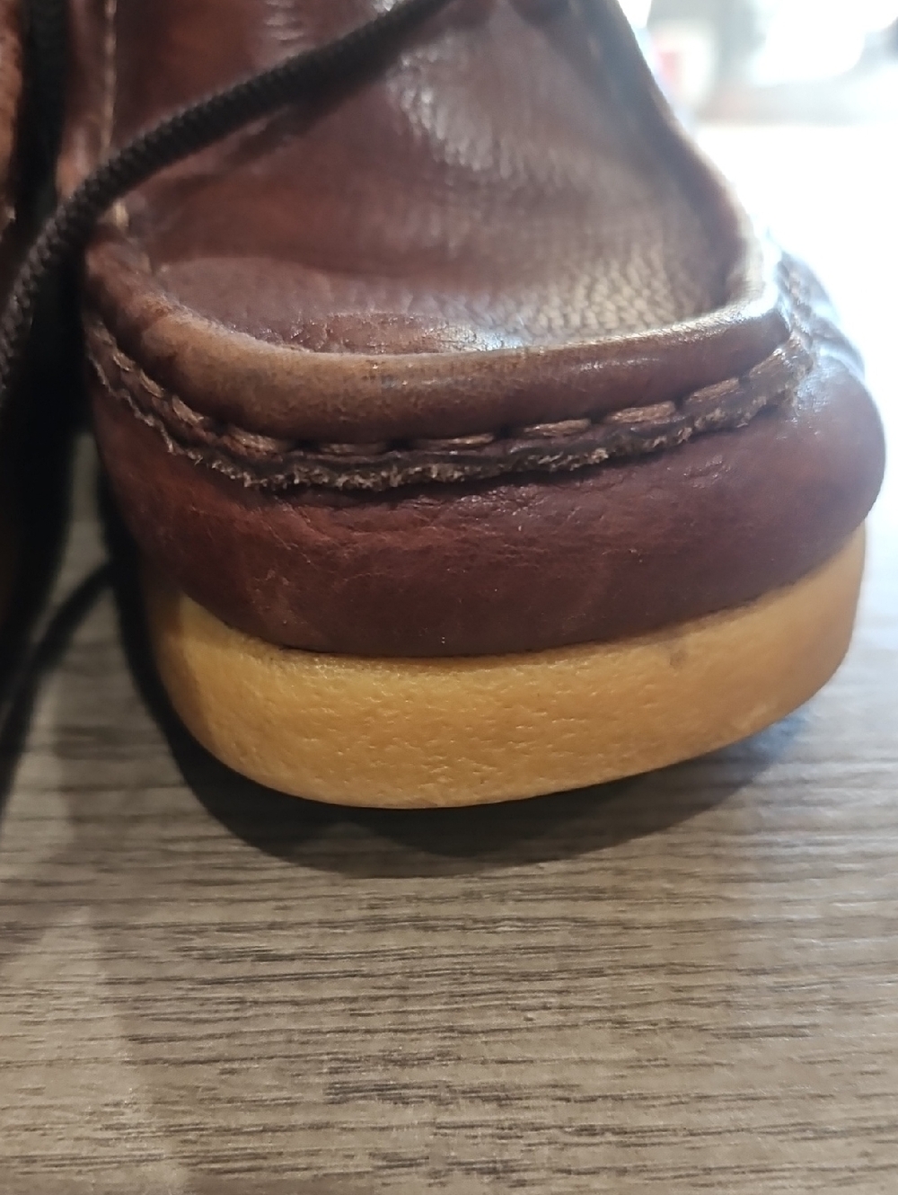 Clarks Men’s Brown Leather Chukka Boots with Tan Crepe Sole 10.5/11 - Picture 11 of 11